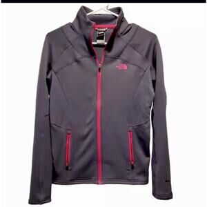 The North Face Jacket Women Size‎ Small Fleece FlashDryfull Zip Purple Pink